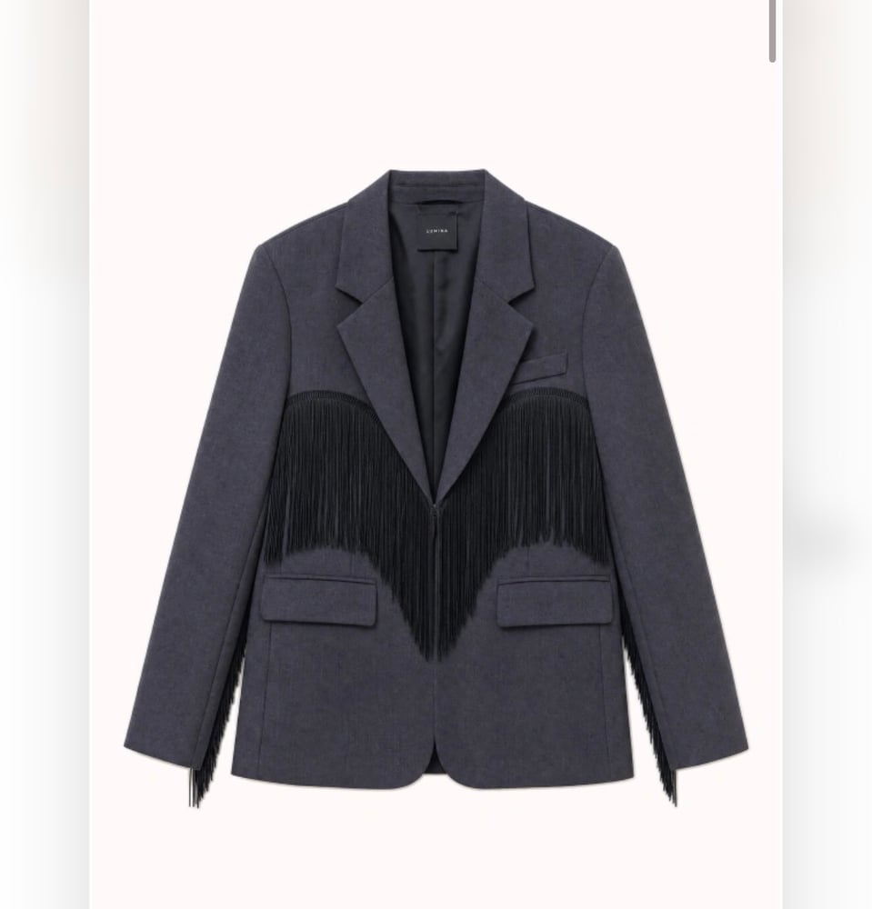 Blazer grigio e nero