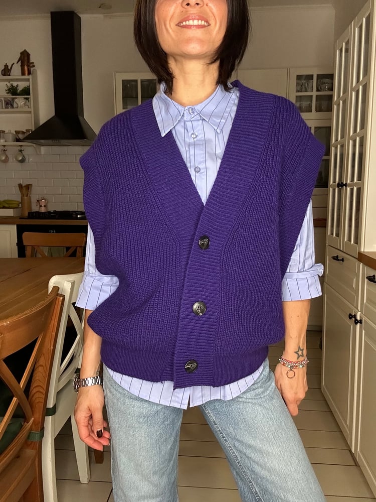 Gilet viola Lumina