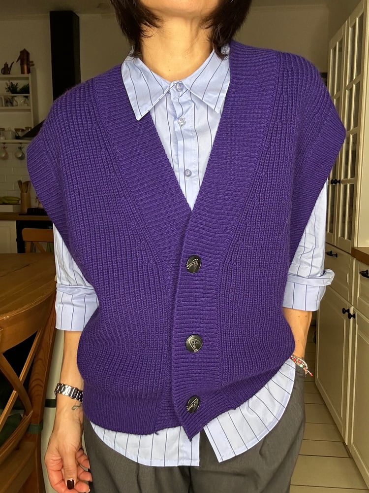 Gilet viola Lumina