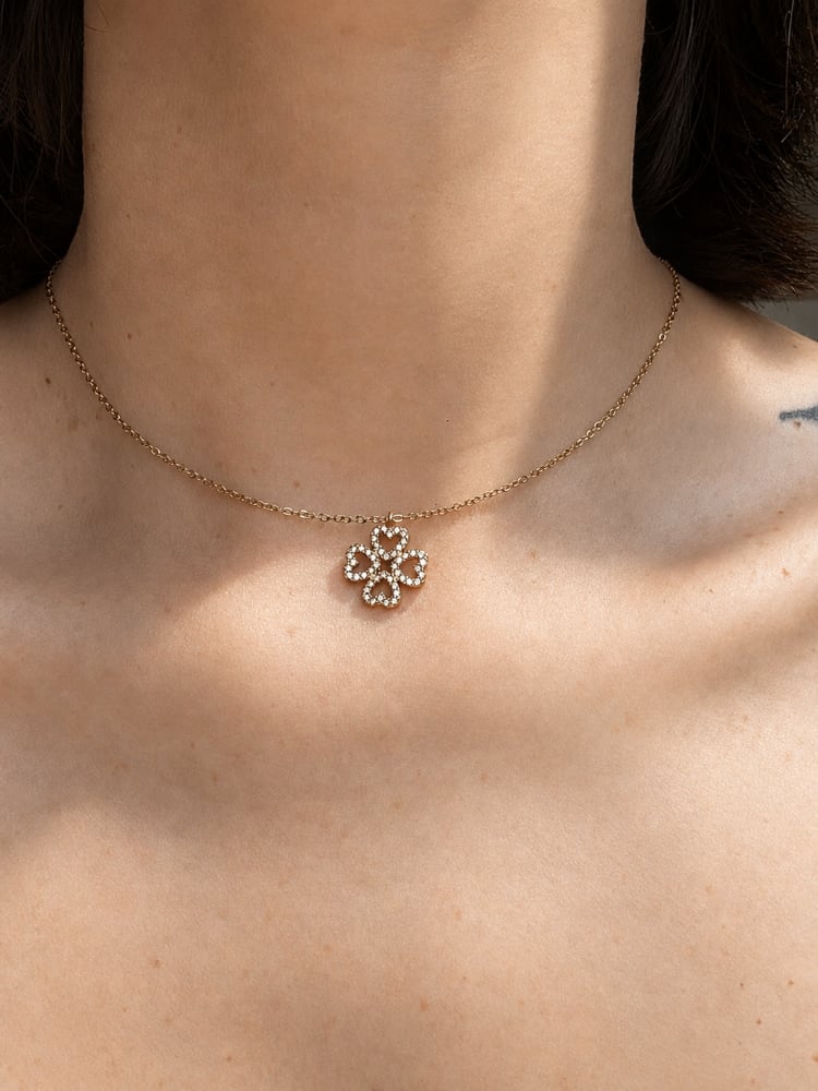 Collana quadrifoglio
